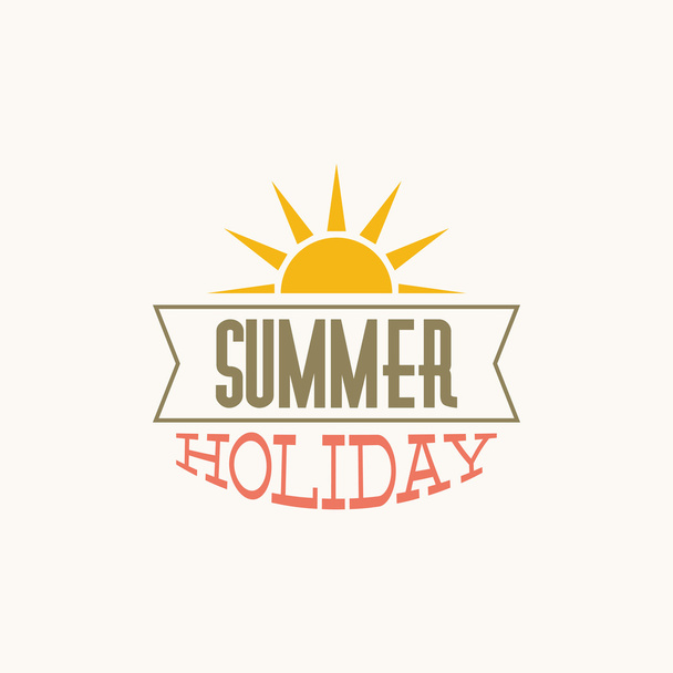 Summer Vacation label - Wektor, obraz