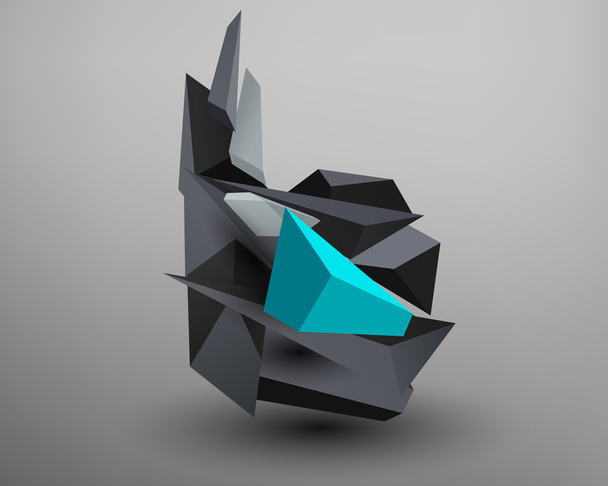 3D Prism Font - Vector, Image