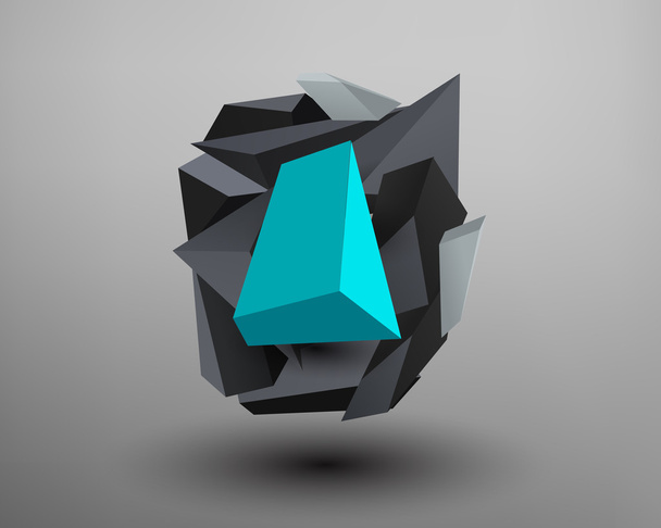 3D Prism Font - Vector, afbeelding