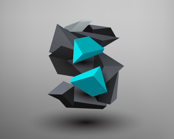 3D Prism Font - Vektor, obrázek