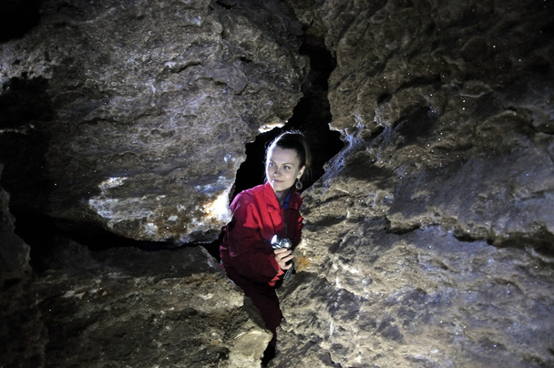 Gypsum cave labyrinth Mlynky - Photo, Image
