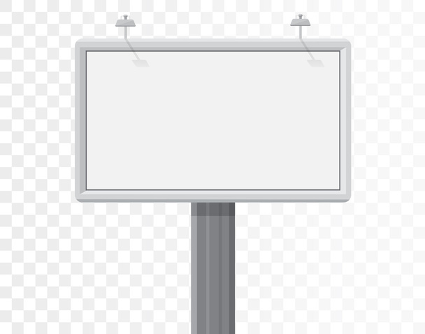 Alfa beyaz arka plan üzerinde izole billboard - Vektör, Görsel