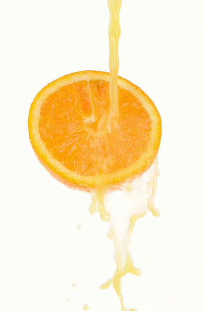 orange juice with splash - Foto, Imagen