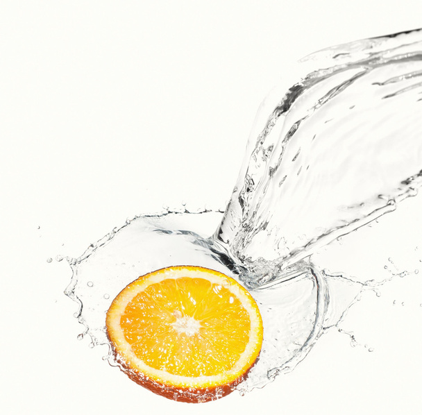 lemon with water splash - Фото, изображение
