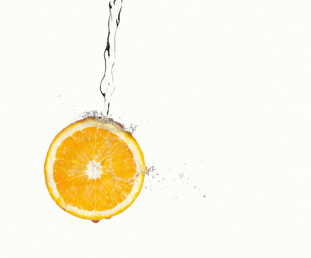 lemon with water splash - Foto, Imagem