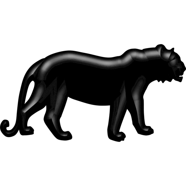 black tiger silhouette - Photo, Image