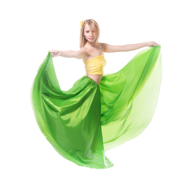 young blonde girl dancing  - Photo, Image