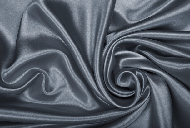 Smooth elegant grey silk or satin as background  - Foto, Imagem