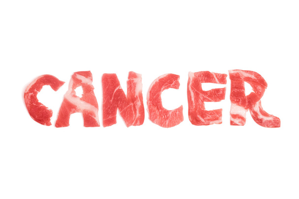 Inscription CANCER lined  - Photo, Image