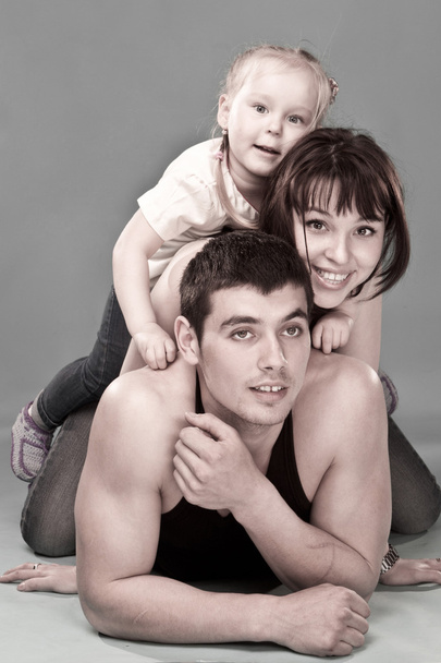 Family in studio - Foto, Imagen
