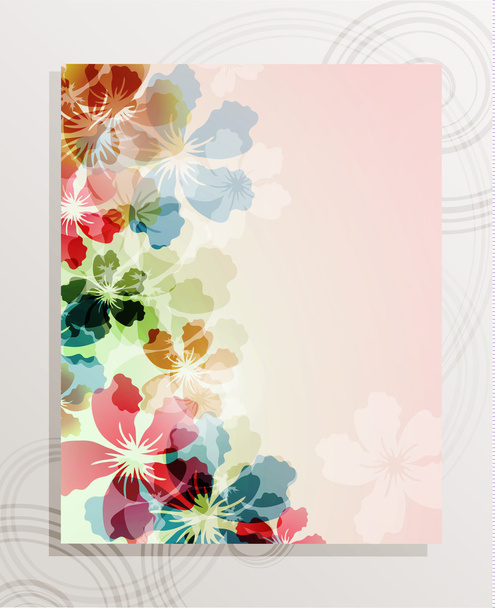 Absrtact floral background - Vektör, Görsel