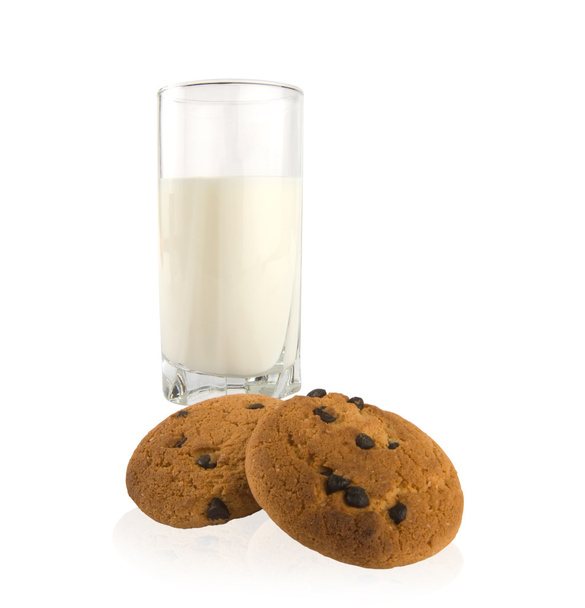 Milk with cookies - 写真・画像