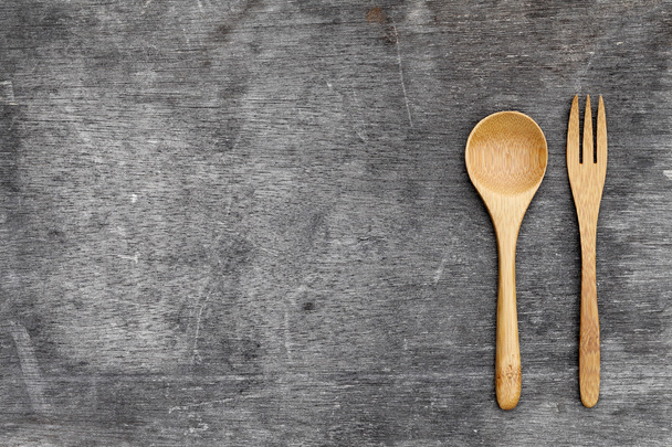 wooden spoon and fork  - Photo, Image