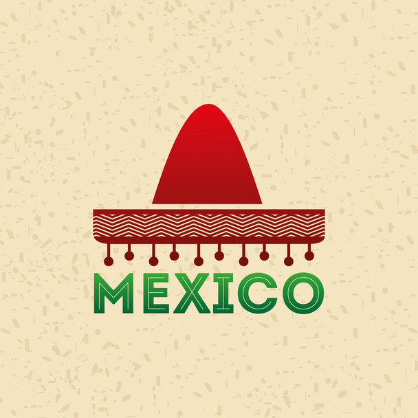 mexikói kultúra ikon tervezés - Vektor, kép
