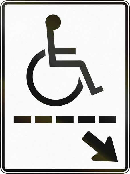 Niepełnosprawnych ścieżka w Kanada - Zdjęcie, obraz