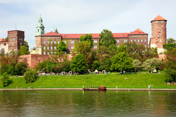 Wawel - Koninklijk kasteel in Krakau - Foto, afbeelding