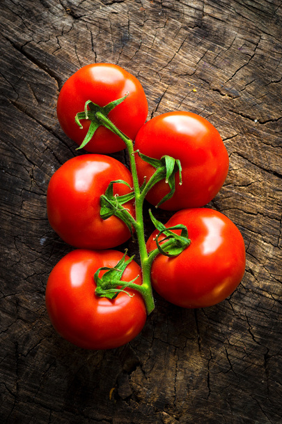Top view of fresh tomatoes   - Zdjęcie, obraz