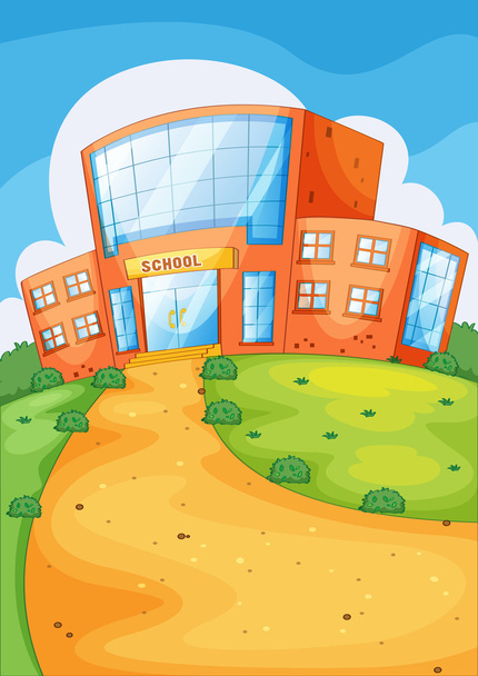 Edificio escolar - Vector, Imagen