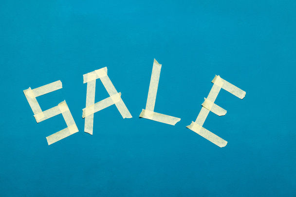 sale sign made from tape - Photo, Image