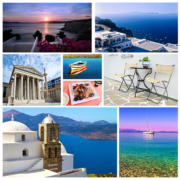 Ελληνικό καλοκαίρι συλλογή φωτογραφιών - Φωτογραφία, εικόνα