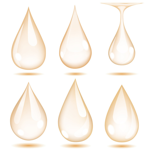 Gotas de beige opaco
 - Vector, imagen