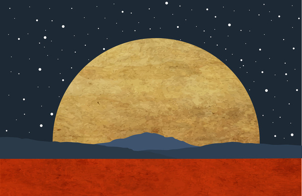 火星の風景 - ベクター画像