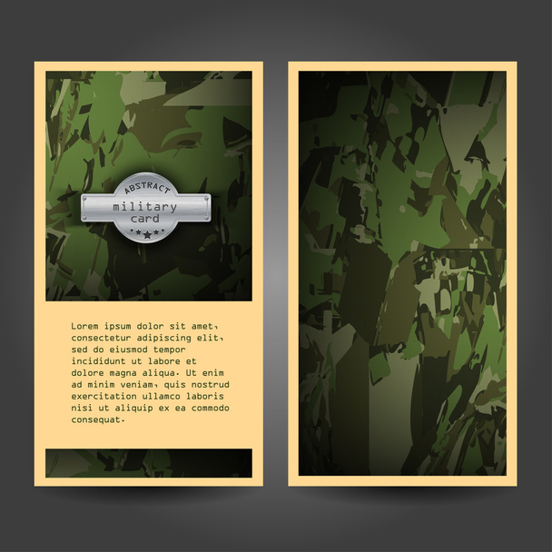 Diseño de plantilla de papelería militar con patrón de camuflaje. Documentación para las empresas
. - Foto, Imagen