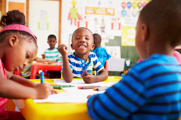 Preschool class in South Africa - Zdjęcie, obraz