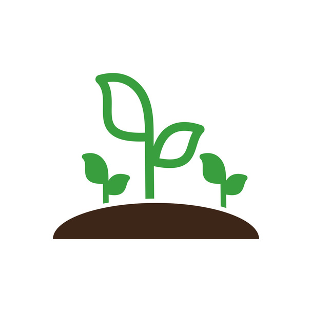 Icona del vettore del germoglio vegetale. Giardino
 - Vettoriali, immagini
