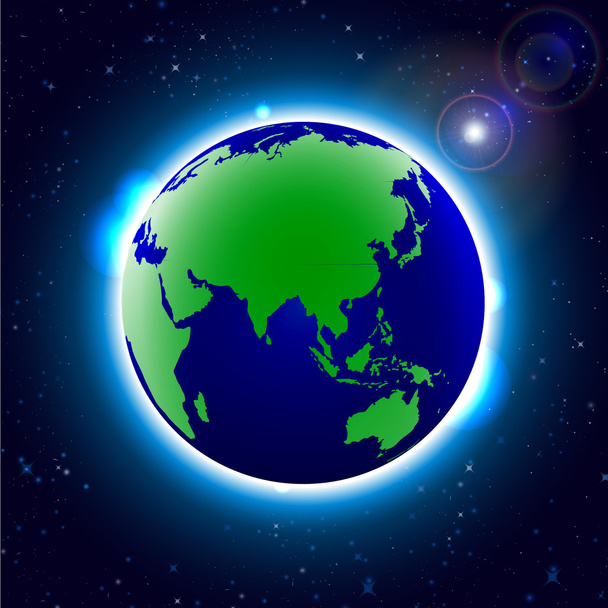 Globe Earth Icon. World Map with Globes detailed editable. Vector illustration. - Вектор, зображення