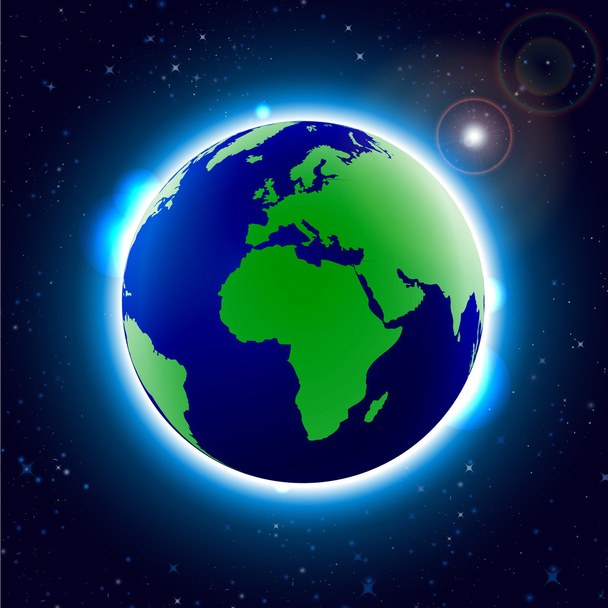 Globe Earth Icon. World Map with Globes detailed editable. Vector illustration. - Vektor, obrázek