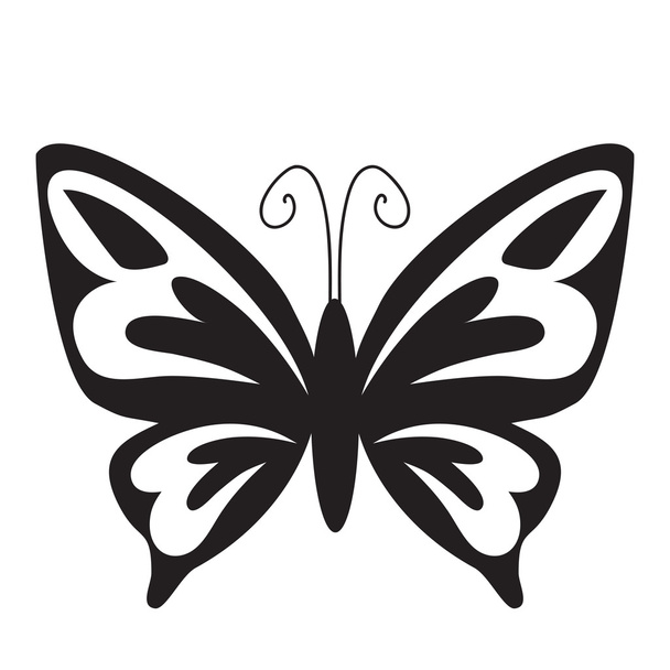 Butterfly vector cartoon illustration - Vector, imagen