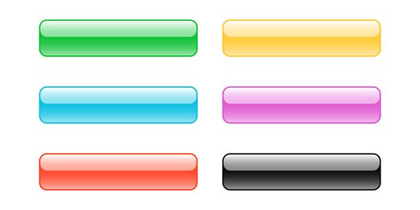 Set of web buttons - Vetor, Imagem