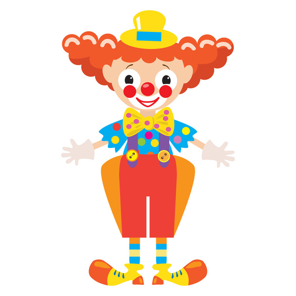 Circus clown vector illustration - Vector, Image