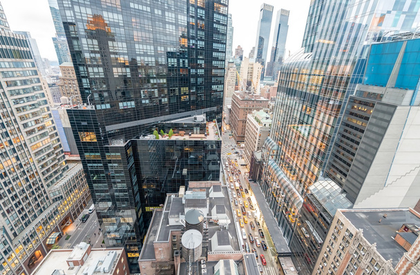 A felhőkarcolók Manhattan - New York City - Fotó, kép