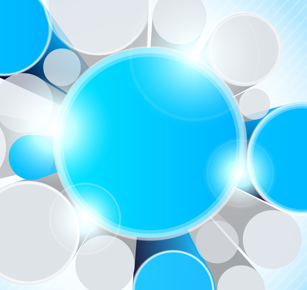 Background with 3d circles - Vector, Image