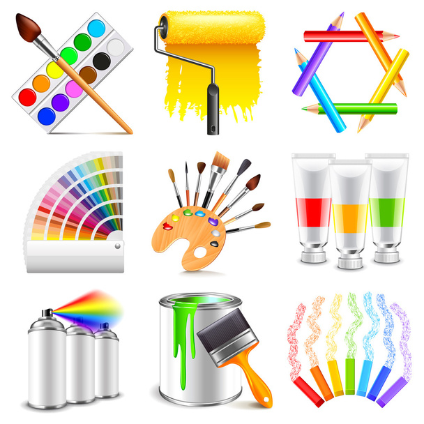 Design and art icons vector set - Vector, Image