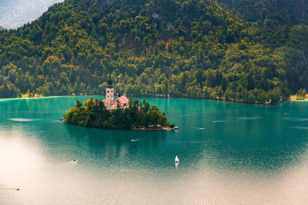 Bled tó nyáron, Szlovénia - Fotó, kép