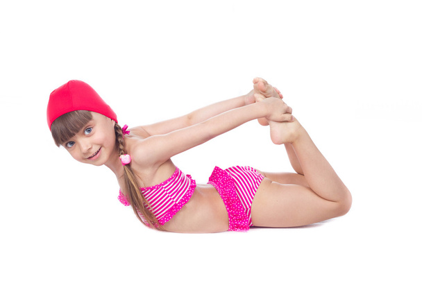Little girl stretching - Photo, Image