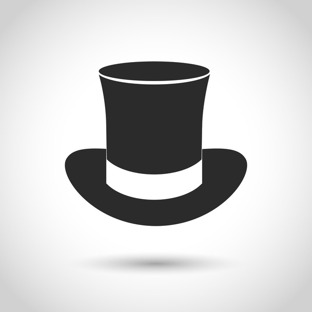 vector black hat icon - Vector, Image