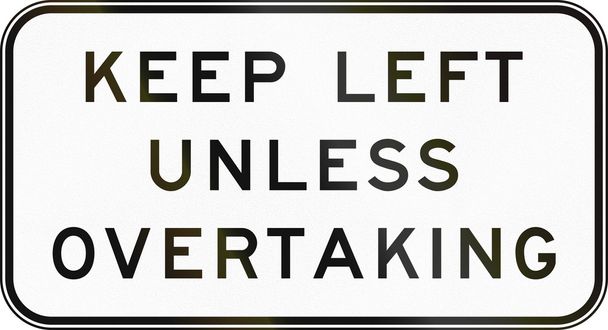 End Keep Left Unless Overtaking In Australia - Photo, Image