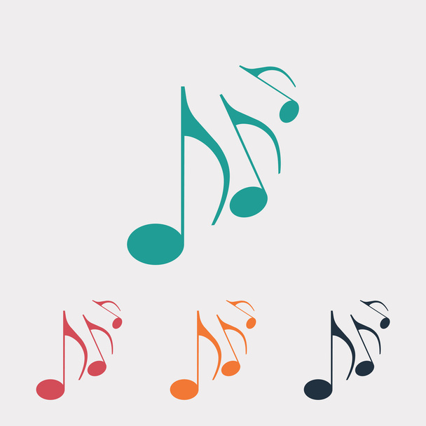 Music notes icon - Vektor, obrázek