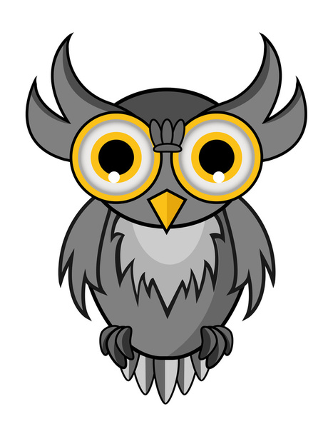 Owl vector - Διάνυσμα, εικόνα