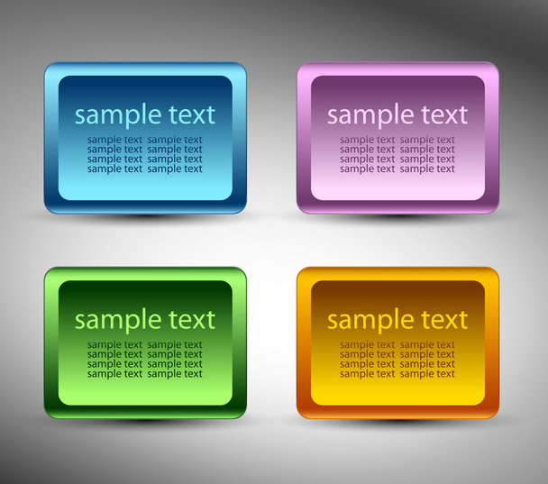 Square sticker - Vector, Image