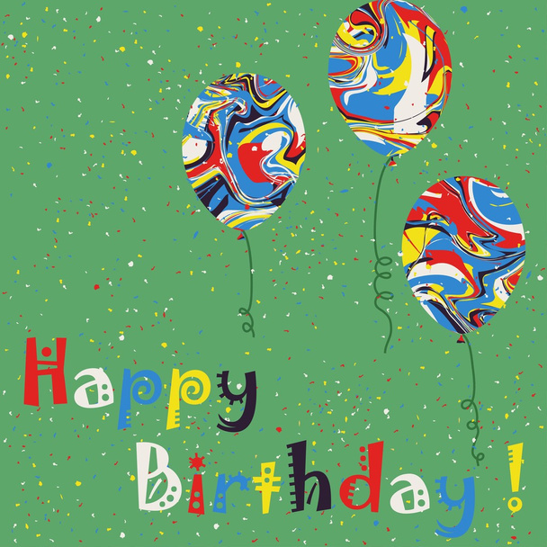 Confetti. Happy Birthday. Vector illustration - Vetor, Imagem