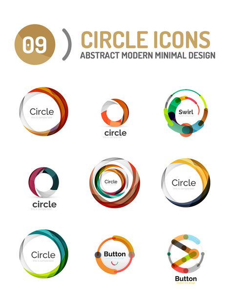 Ensemble de différents logos de cercle
 - Vecteur, image