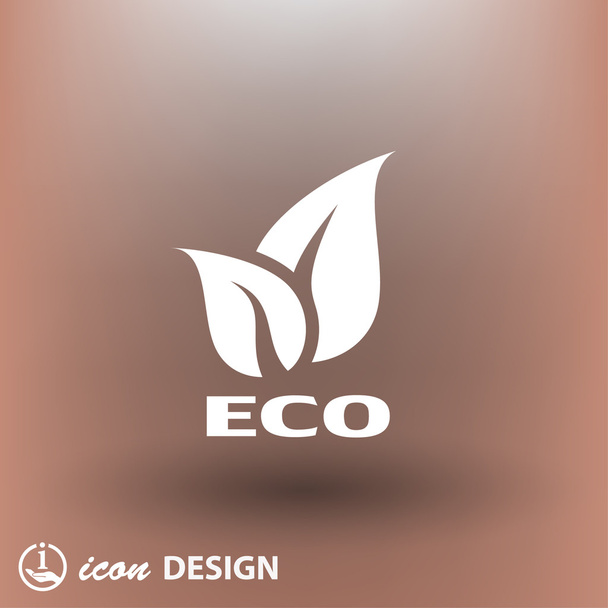 Pictograph of eco icon - Διάνυσμα, εικόνα