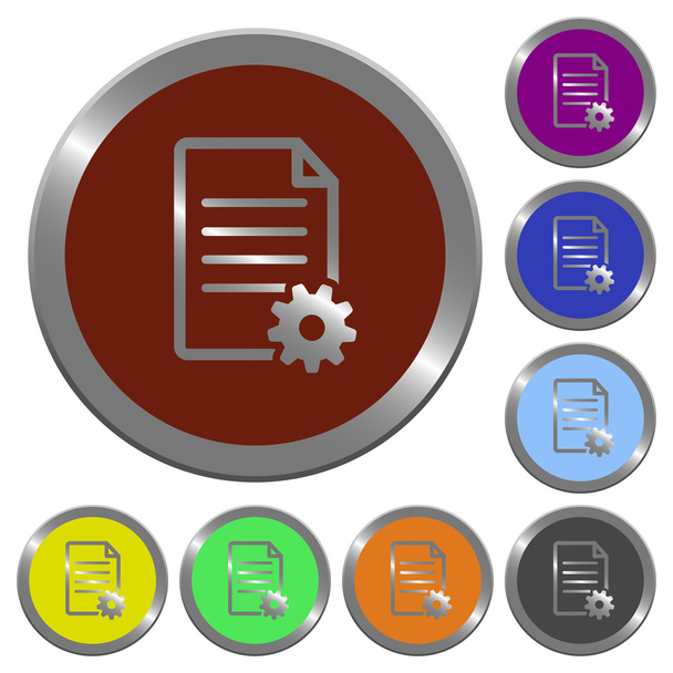 Color document setup buttons - Vector, imagen
