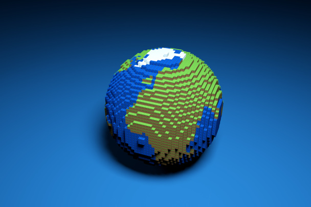 3D Earth in Motion. Belle Render 3D
 - Photo, image