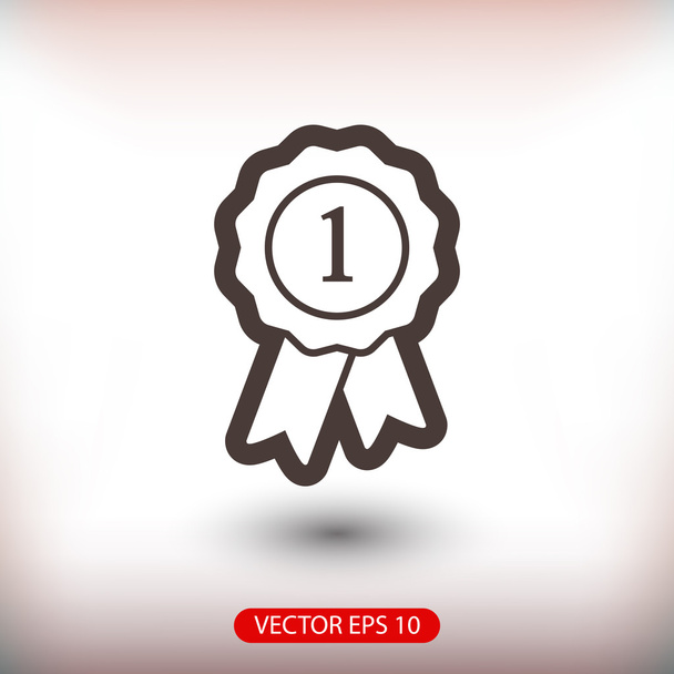 odznak s ikonou stuh - Vektor, obrázek